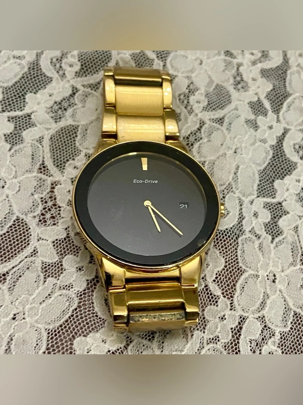 Citizen, Eco-Drive, Pulse Powered, Water Resistant Gold Men’s Watch